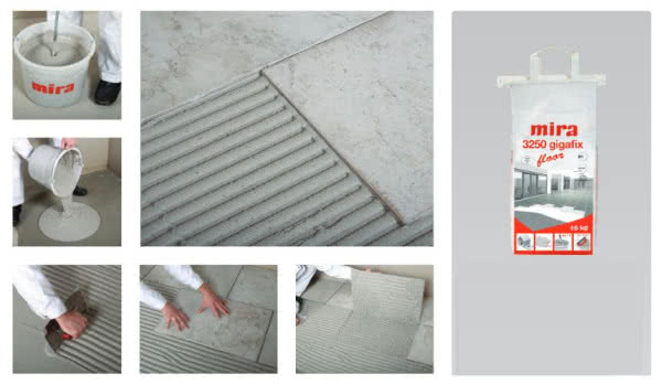 Szybkowiążąc klej mira 3250 gigafix floor (biały) C2E S2